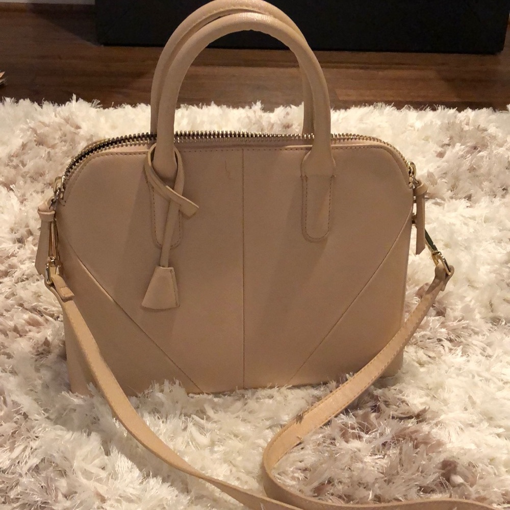 Zara beige shoulder bag purse